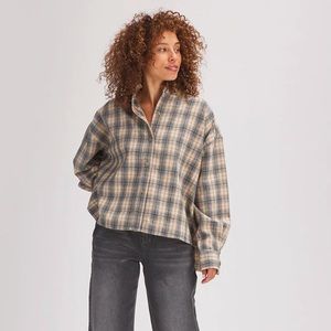 Plaid Button Down Shirt for Women
